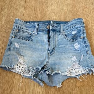 Light wash denim American Eagle shorts